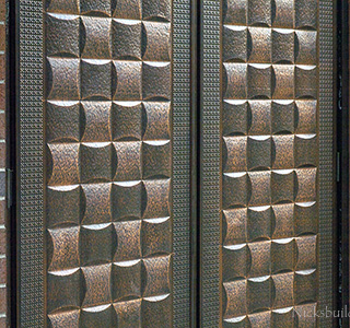 Copper Clad exterior Doors closup picture