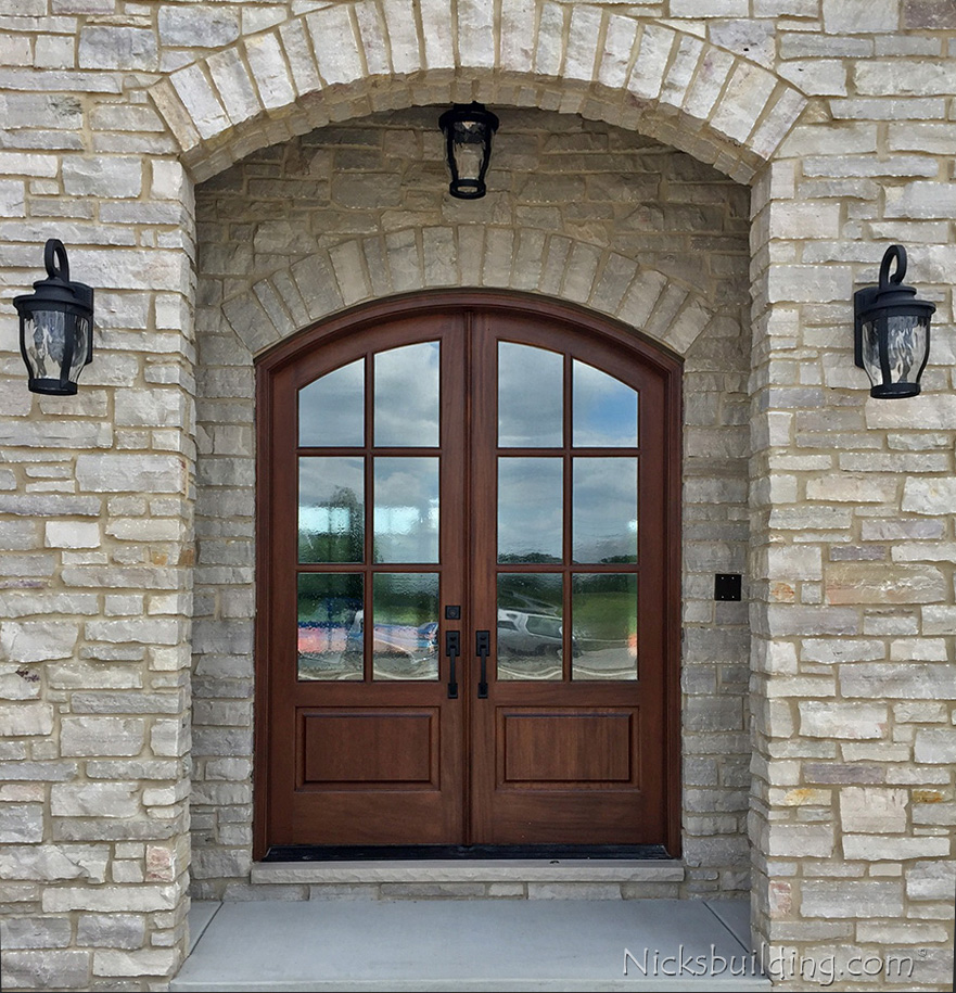 Whitehawk Arched Double Doors