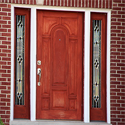 Faded finish on fiberglass doors
